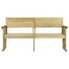 Garden Bench 172 cm - Durable Impregnated Pinewood