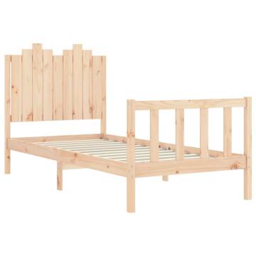 Single Pine Bed Frame 90x190 cm | Durable & Stylish Design