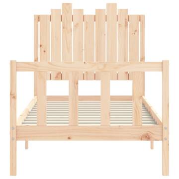 Single Pine Bed Frame 90x190 cm | Durable & Stylish Design