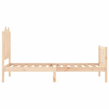 Single Pine Bed Frame 90x190 cm | Durable & Stylish Design