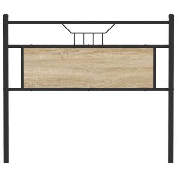 Stylish Sonoma Oak Headboard - Durable Engineered Wood & Steel