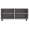 Stylish Grey Sonoma TV Cabinet with Castors - 90x35x35 cm