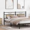 Headboard Sonoma Oak 160 cm - Engineered Wood & Steel