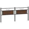 Stylish Brown Oak Headboard - Durable Engineered Wood & Steel