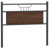 Brown Oak Headboard 107 cm - Durable Engineered Wood & Steel