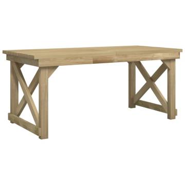 Stylish 3 Piece Garden Dining Set - Solid Pine Wood