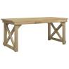 Stylish 3 Piece Garden Dining Set - Solid Pine Wood