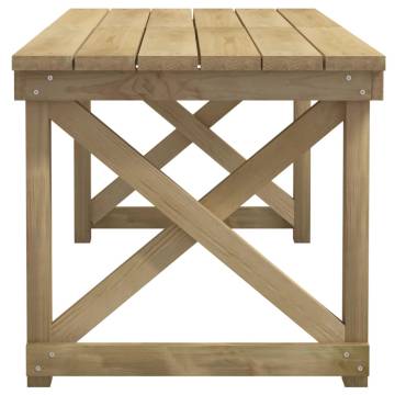 Stylish 3 Piece Garden Dining Set - Solid Pine Wood