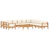 9 Piece Garden Sofa Set with Cushions | Solid Wood Acacia