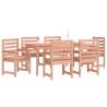 7 Piece Garden Dining Set - Solid Wood Douglas | Hipo Market