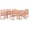 7 Piece Garden Dining Set - Solid Wood Douglas | Hipo Market