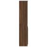 Highboard Brown Oak - 37.5x35x180 cm Engineered Wood Storage