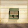 Olive Green Metal Chicken Nesting Box with 2 Compartments