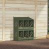 Chicken Nesting Box - 6 Compartments Olive Green Metal