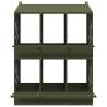 Chicken Nesting Box - 6 Compartments Olive Green Metal