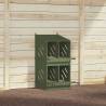 Chicken Nesting Box with 4 Compartments - Olive Green Metal