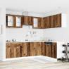  11 Piece Kitchen Cabinet Set Old Wood Engineered Wood Colour old wood Quantity in Package 1 Model without worktop Number of 