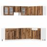 11 Piece Kitchen Cabinet Set - Old Wood Engineered Wood