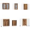 11 Piece Kitchen Cabinet Set - Old Wood Engineered Wood