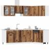 11 Piece Old Wood Kitchen Cabinet Set - Stylish & Durable