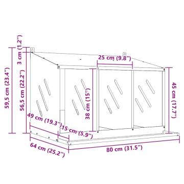 Chicken Nesting Box with 3 Compartments - Olive Green Metal