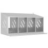 Chicken Nesting Box with 4 Compartments | Galvanized Metal