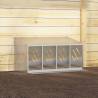 Chicken Nesting Box with 4 Compartments | Galvanized Metal