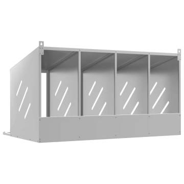 Chicken Nesting Box with 4 Compartments | Galvanized Metal