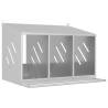 Chicken Nesting Box | 3 Compartments | Galvanized Metal