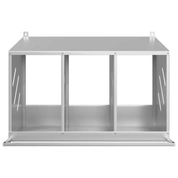 Chicken Nesting Box | 3 Compartments | Galvanized Metal