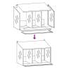 Chicken Nesting Box | 3 Compartments | Galvanized Metal