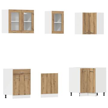 11 Piece Kitchen Cabinet Set | Artisan Oak Engineered Wood