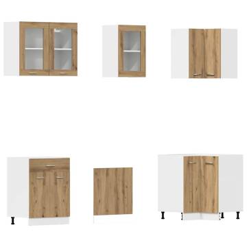 11 Piece Kitchen Cabinet Set | Artisan Oak Engineered Wood