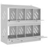 Chicken Nesting Box - 8 Compartments Galvanized Metal