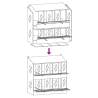 Chicken Nesting Box - 8 Compartments Galvanized Metal