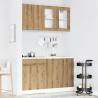 4 Piece Kitchen Cabinet Set - Artisan Oak Engineered Wood