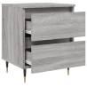 Elegant Grey Sonoma Bedside Cabinet | 40x35x50 cm