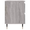 Elegant Grey Sonoma Bedside Cabinet | 40x35x50 cm