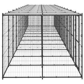 Outdoor Dog Kennel Steel with Roof - Durable & Safe 26.62 m²