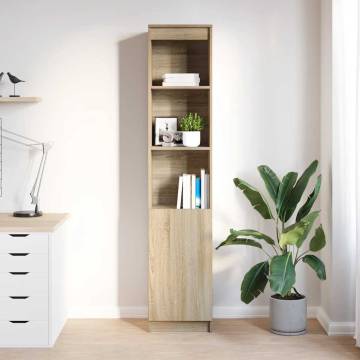 Highboard Sonoma Oak - 37.5x35x180 cm Engineered Wood Storage