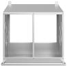 Chicken Nesting Box with 2 Compartments - Galvanized Metal