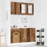  4 Piece Kitchen Cabinet Set Old Wood Engineered Wood Colour old wood Quantity in Package 1 Model without worktop Number of 