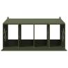 Olive Green Chicken Nesting Box with 4 Compartments