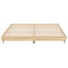 Sonoma Oak Bed Frame 160x200 cm | Durable Engineered Wood