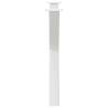 X-Shaped Dining Table Legs - White Powder-Coated Steel