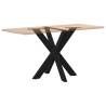 Spider Shape Dining Table Leg Black - 85x85 cm Steel