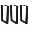  Dining Table Legs V-Shape 3 pcs Black 70x(72-73.3) cm Steel Colour black Size 70 x (72-73.3) cm Quantity in Package 1 Number of 