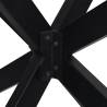 Spider Shape Coffee Table Leg - Black Steel 98x58 cm