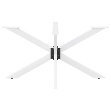 Spider Shape Dining Table Leg - White Steel 150x78 cm