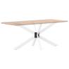 Spider Shape Dining Table Leg - White Steel 150x78 cm